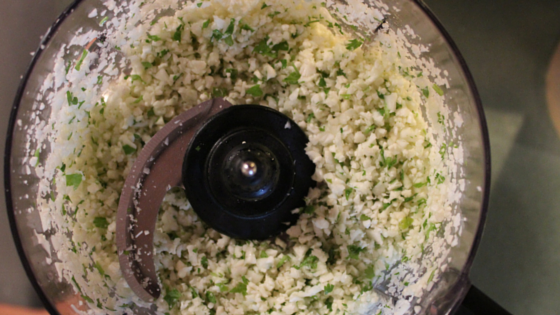 Cilantro Cauliflower Rice Chopped