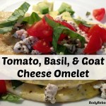 Tomato Basil and Goat Cheese Omelet